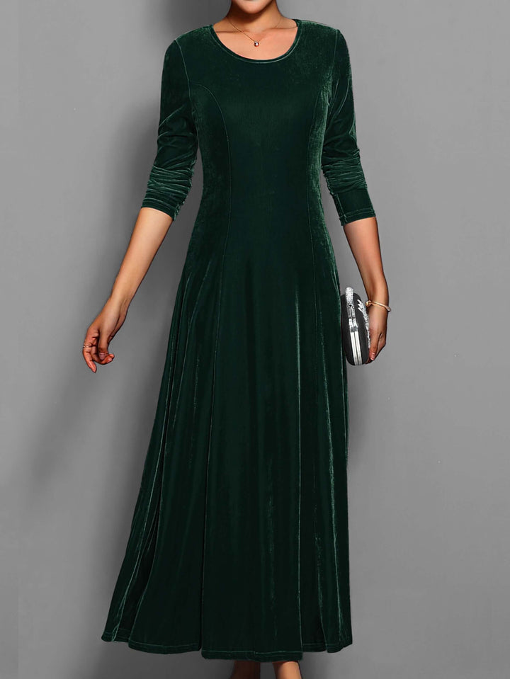 Women's Velvet Midi Dress