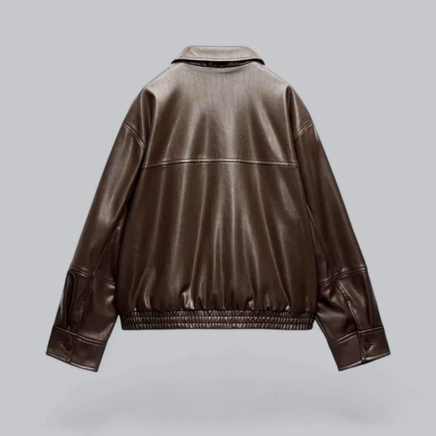 Women's Vintage Style Faux Leather Jacket