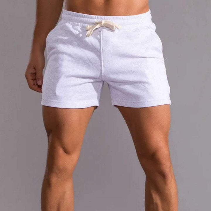 Men's Cotton Casual Shorts with Elastic Waistband