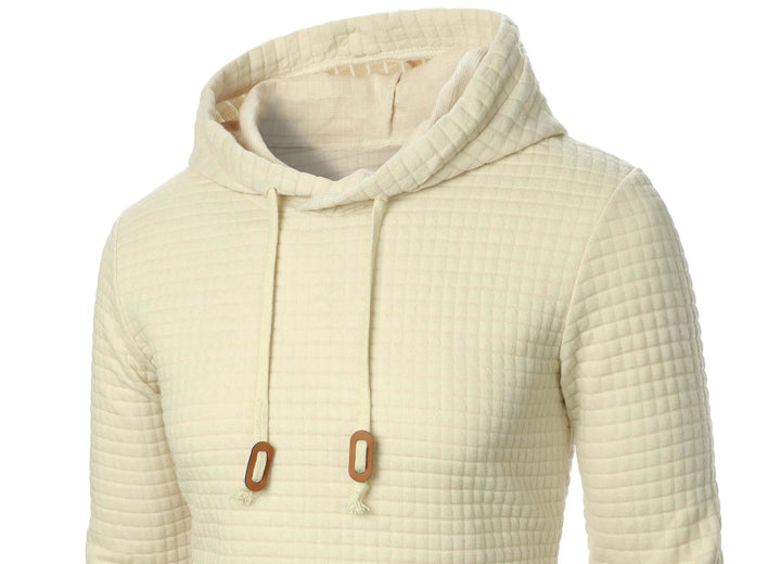 Men's Casual Check Pattern Hoodie