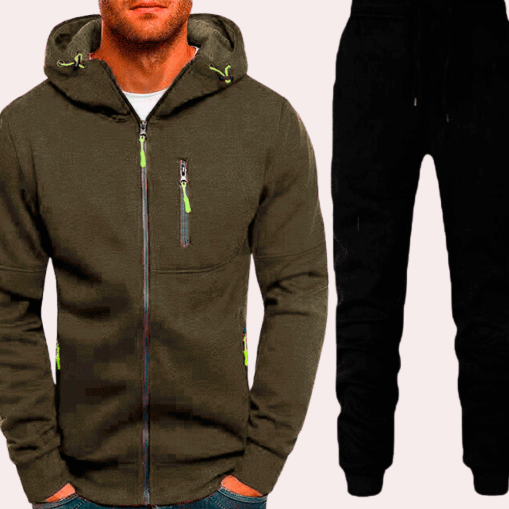 Men's Relaxed-Fit Hoodie and Pant Set