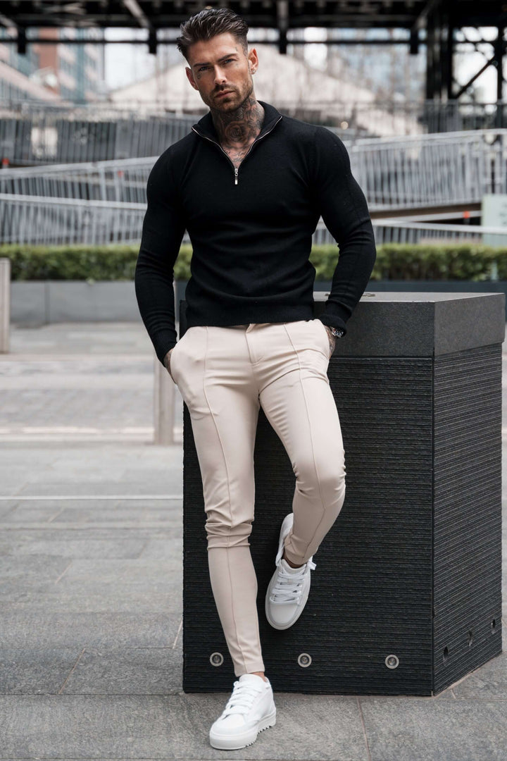 Men's Slim Fit Long Trousers - Stylish & Comfortable