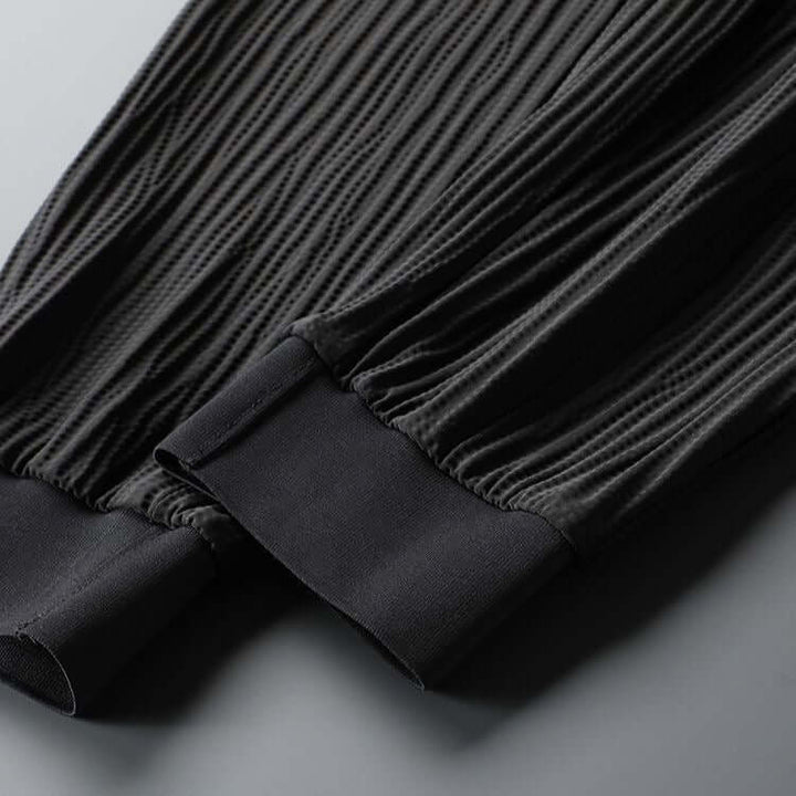 Men's Textured Tracksuit Set - Relaxed Fit