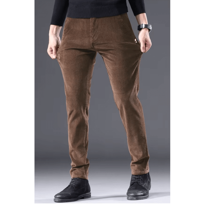 Men's Fleece-Lined Corduroy Winter Pants