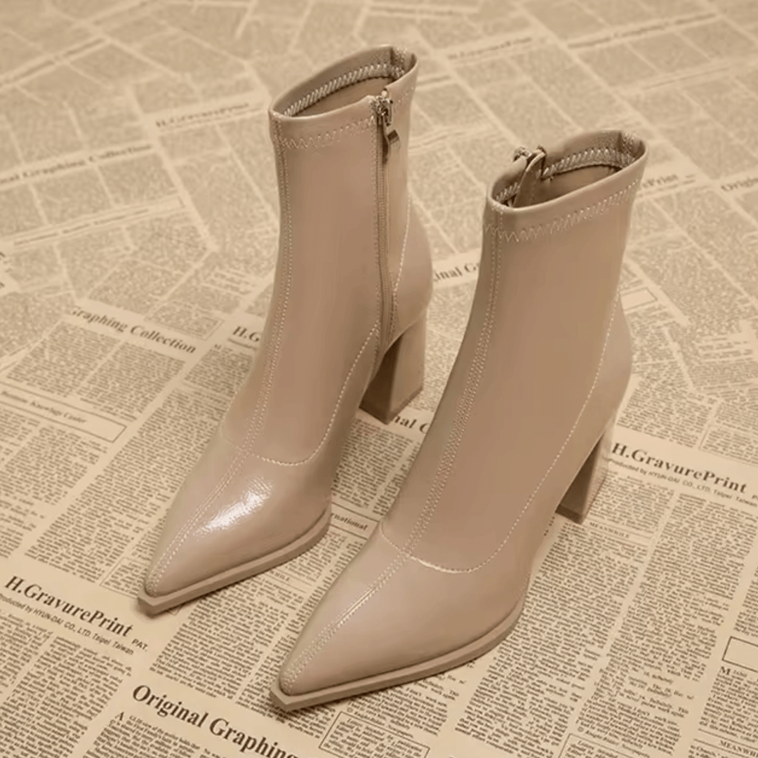 Leather Ankle Boots for Women