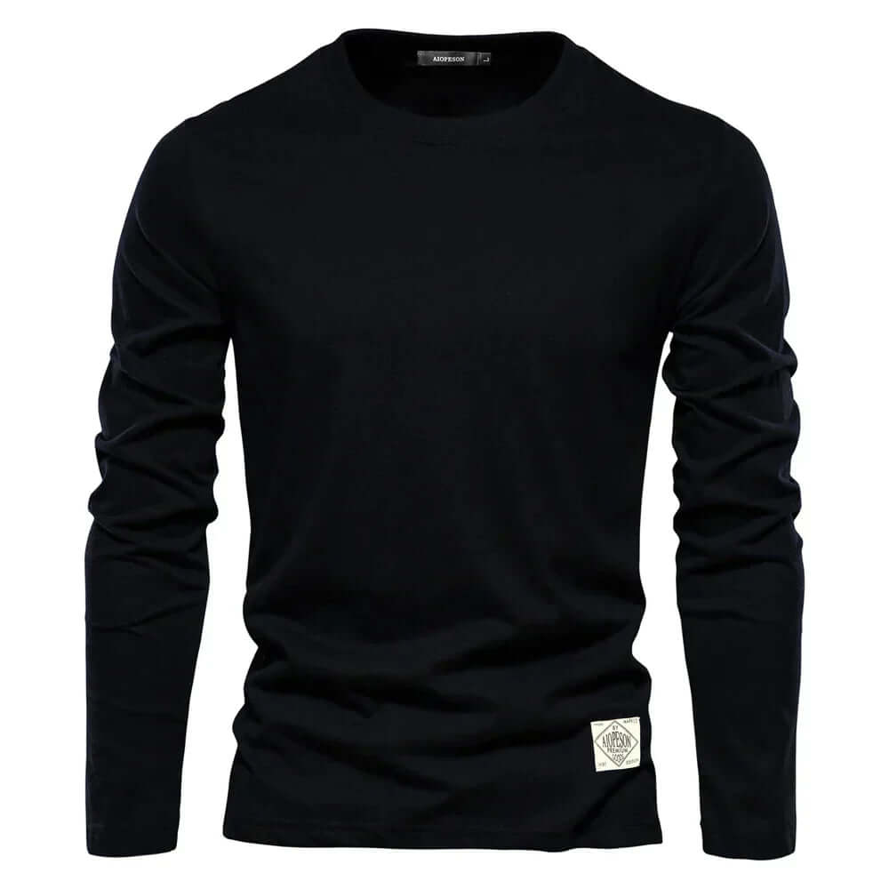 Men's Cotton Blend Casual Long Sleeve T-Shirt