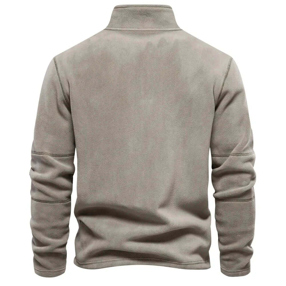 Men's Fleece Jacket with Stand-Up Collar