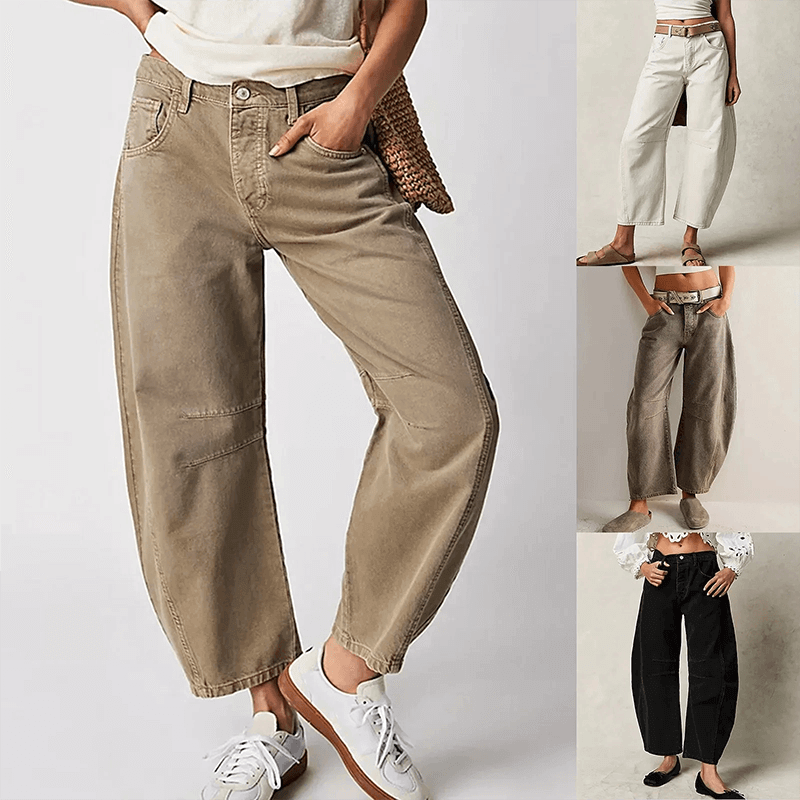 Women's Wide Leg High-Waisted Jeans