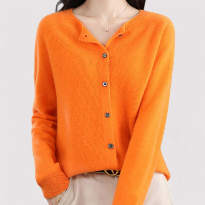 Women's Cashmere & Wool Open-Neck Cardigan