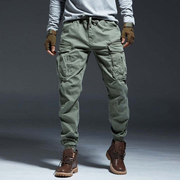 Men's Elastic Waist Cargo Pants