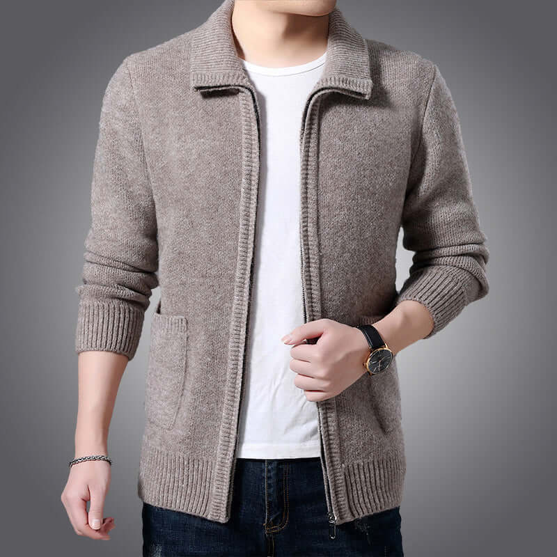 Men's Versatile Zip Cardigan