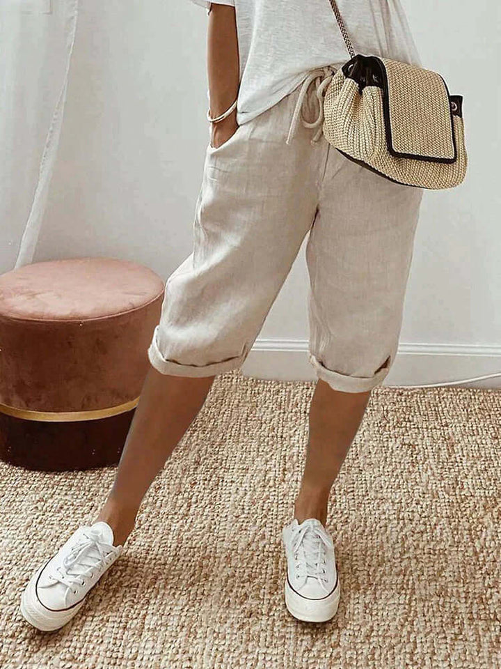 Women's Knee Length Drawstring Pants