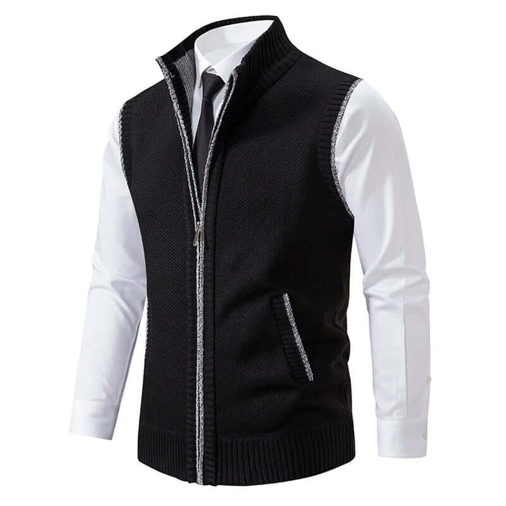 Men's Knitted Cardigan with Pockets