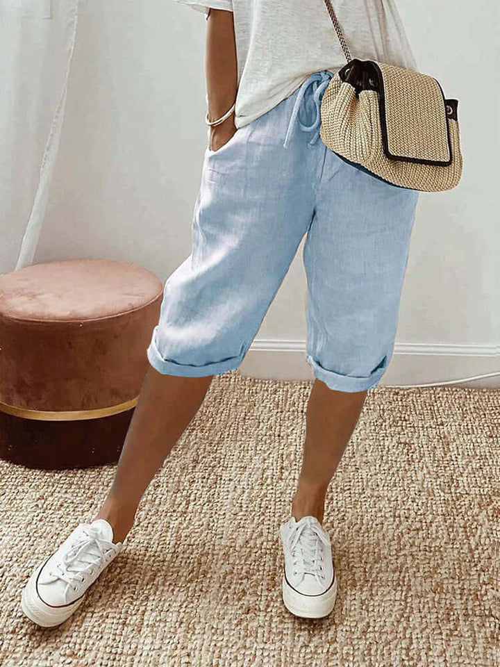 Women's Knee Length Drawstring Pants