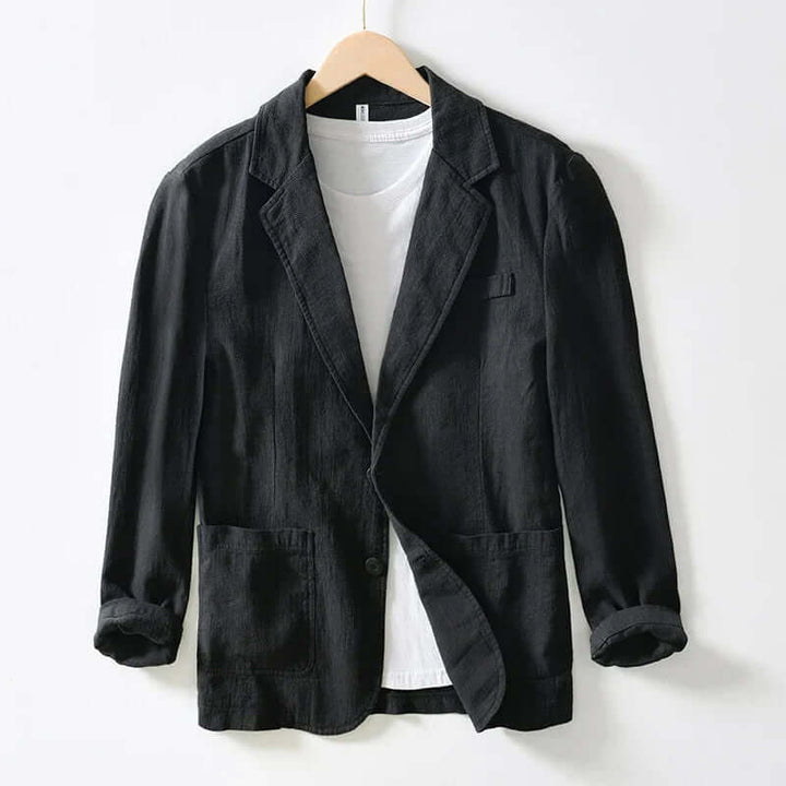 Men's Cotton Two-Button Blazer