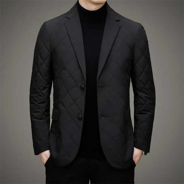 Men's Slim Fit Quilted Blazer