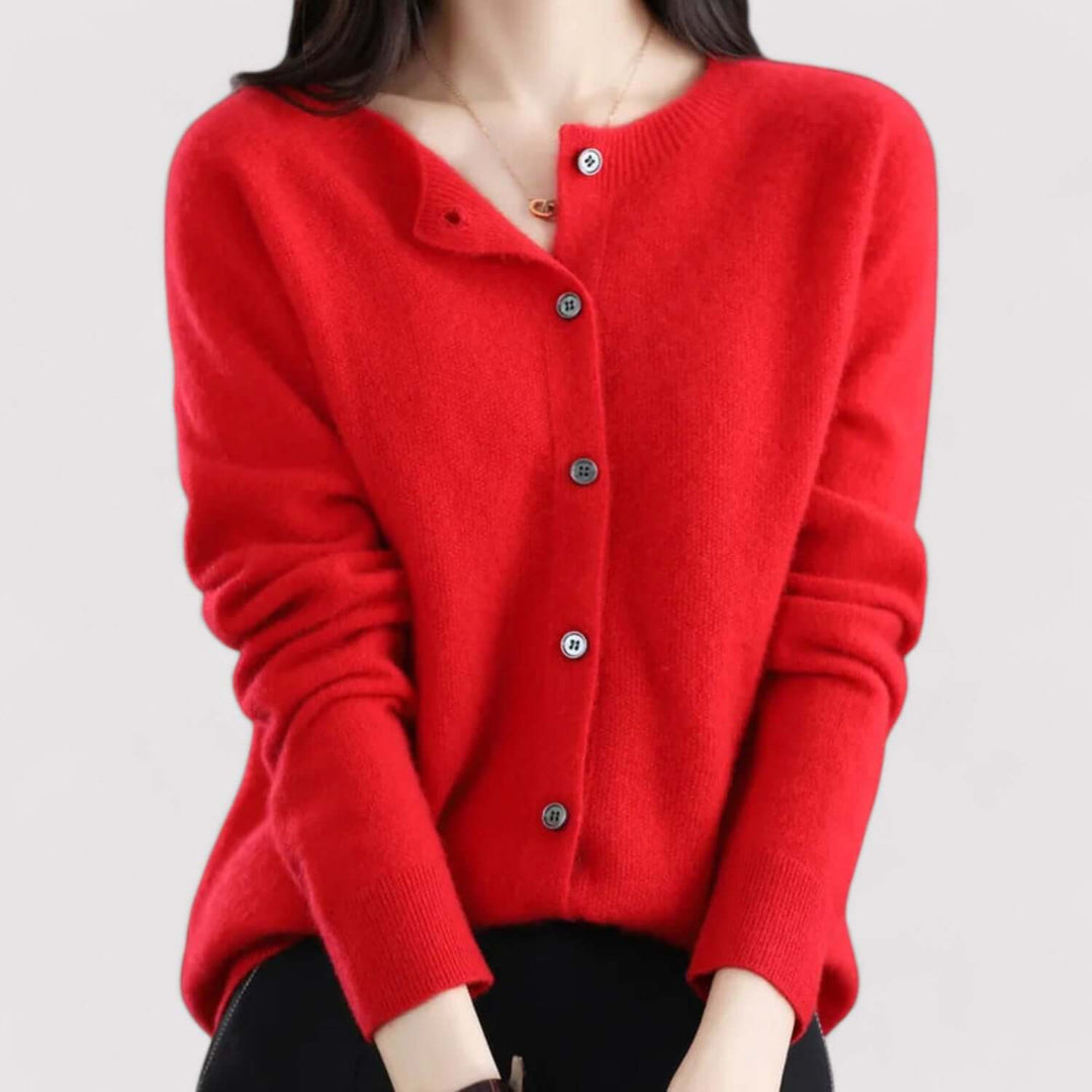 Women's Cashmere & Wool Open-Neck Cardigan