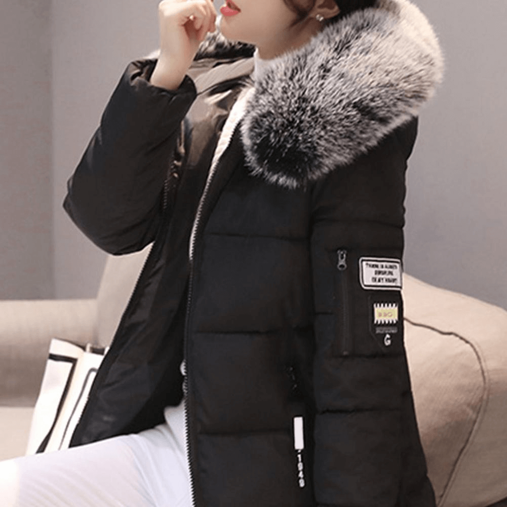 Windproof Puffer Coat for Women