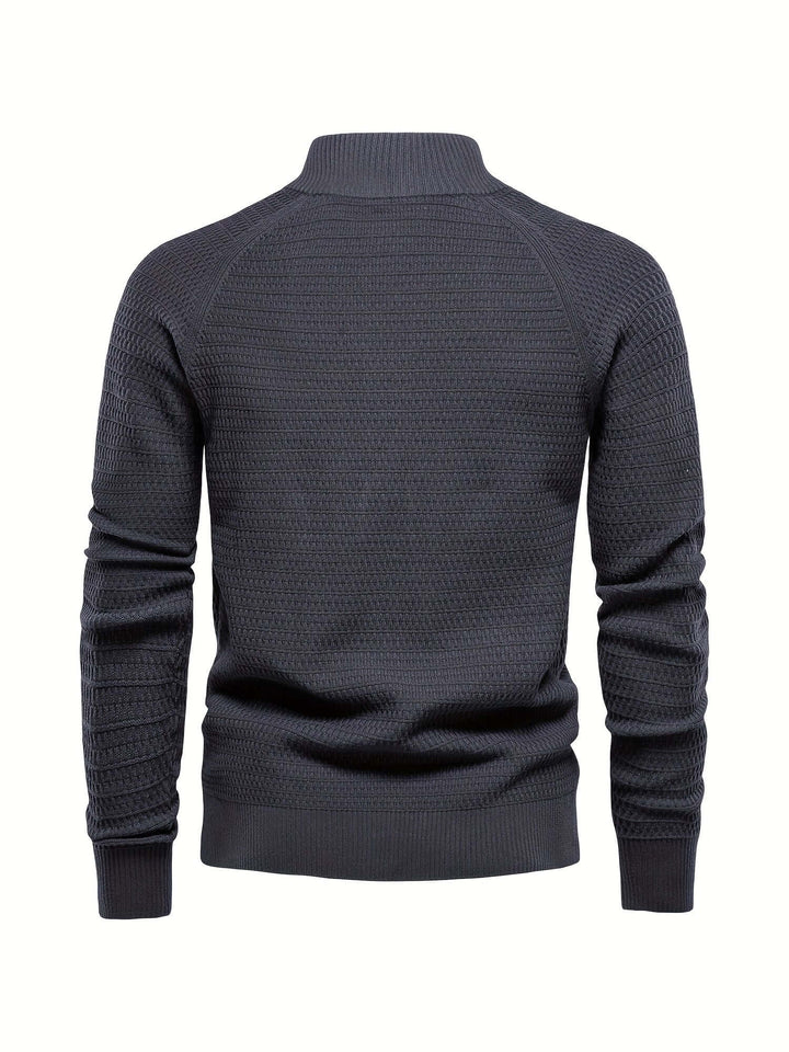 Men's Cotton Blend Knitted Cardigan Sweater