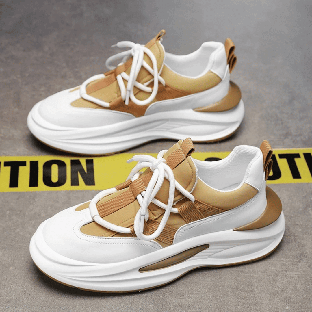 Men's Chunky Trainers Cushioned Sole Lace-Up