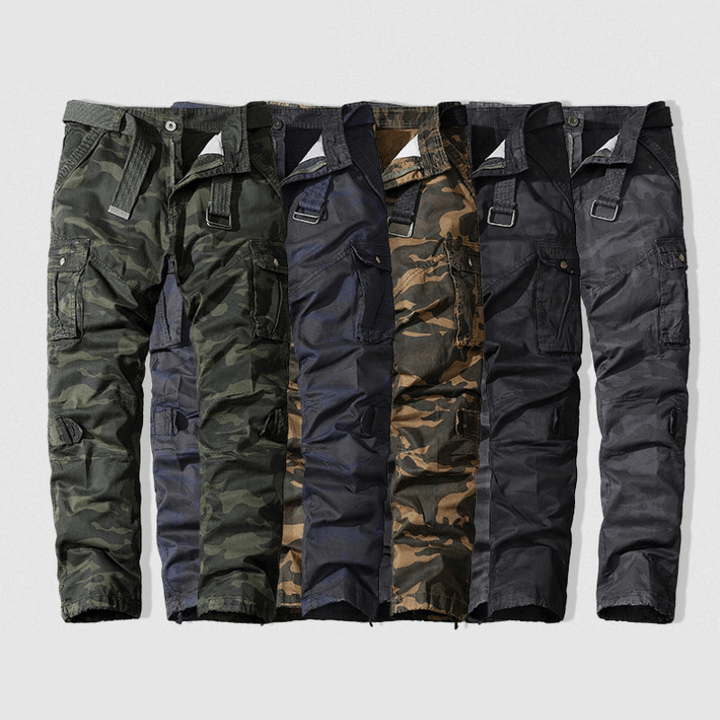 Men's Loose Fit Multi-Pocket Cargo Trousers