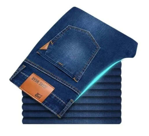 Men's Straight Leg Jeans - Durable Denim