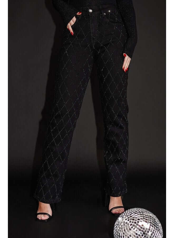 Women's Straight Leg Diamond Jeans
