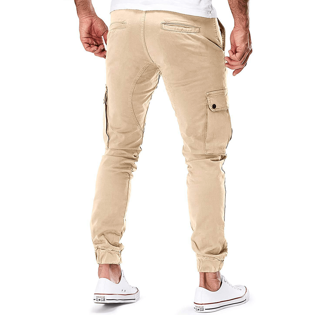 Men's Slim Fit Stretch Cargo Trousers