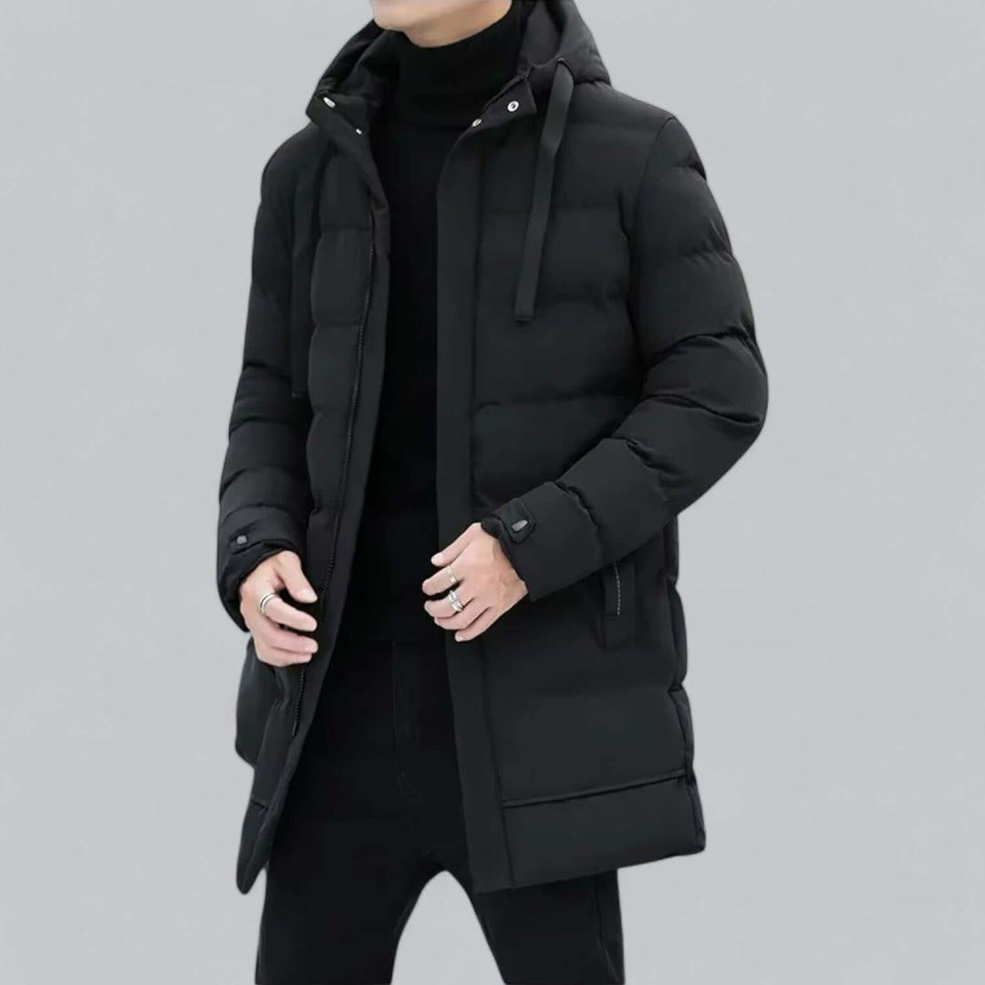 Longline Padded Winter Parka Coat