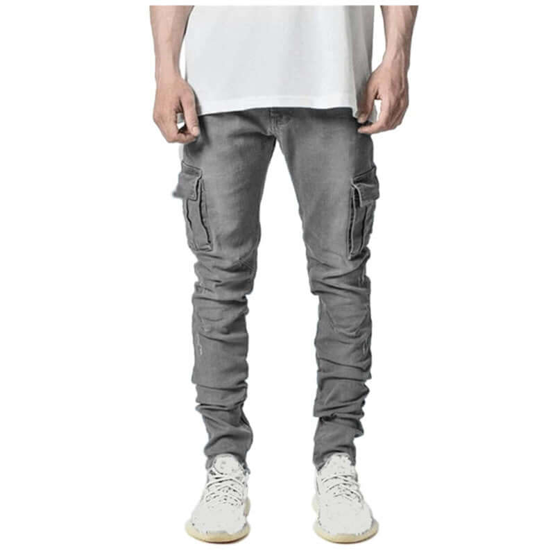Men's Slim Fit Stacked Casual Jeans