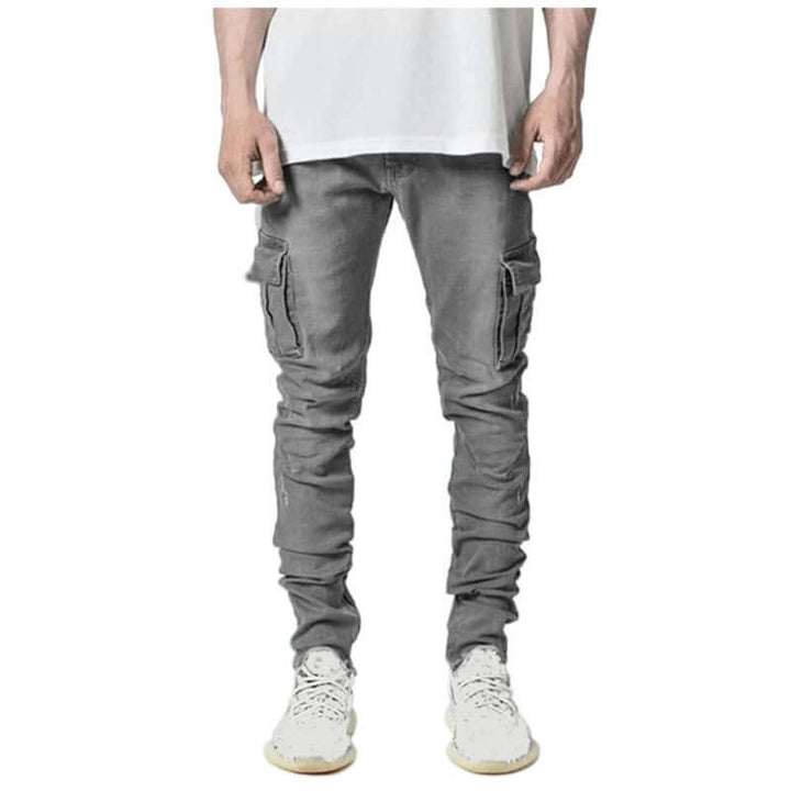 Men's Slim Fit Stacked Casual Jeans
