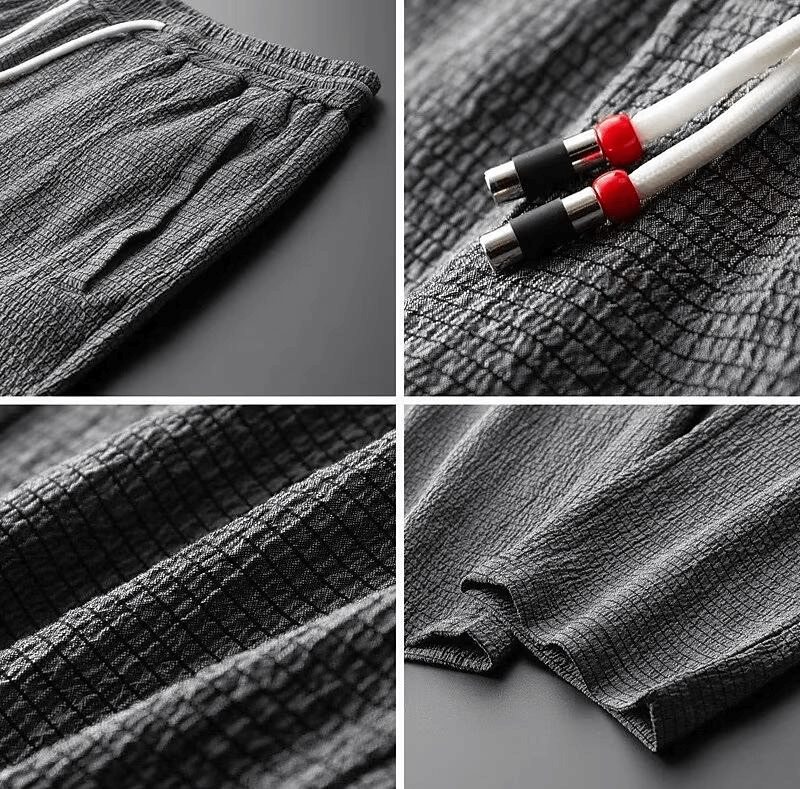 Men's Cotton Linen Loungewear Set