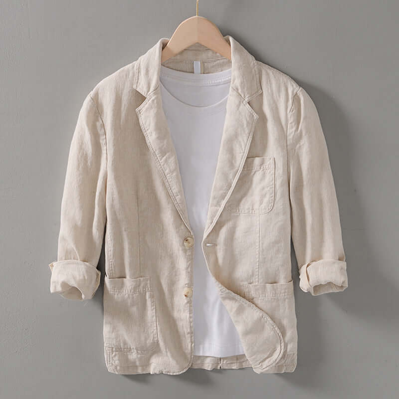 Men's Loose Fit Linen Blazer