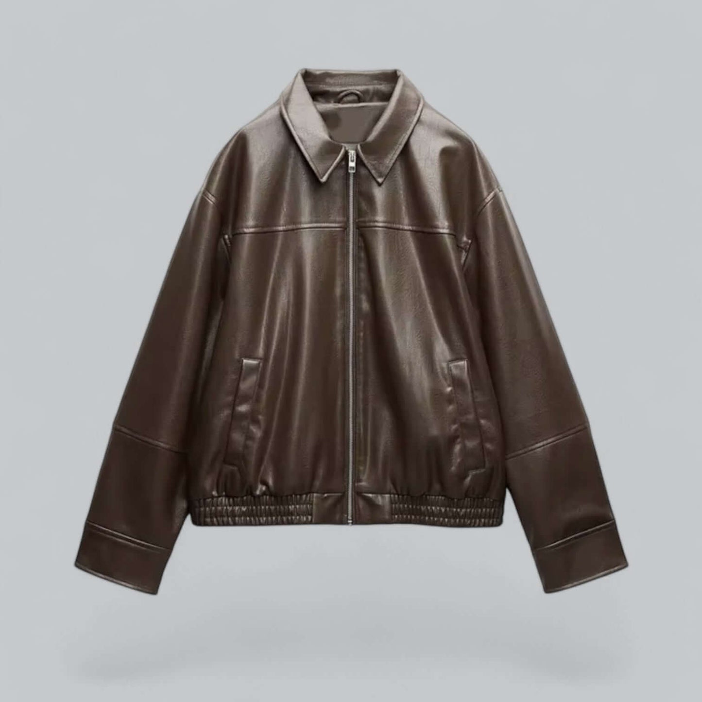 Women's Vintage Style Faux Leather Jacket
