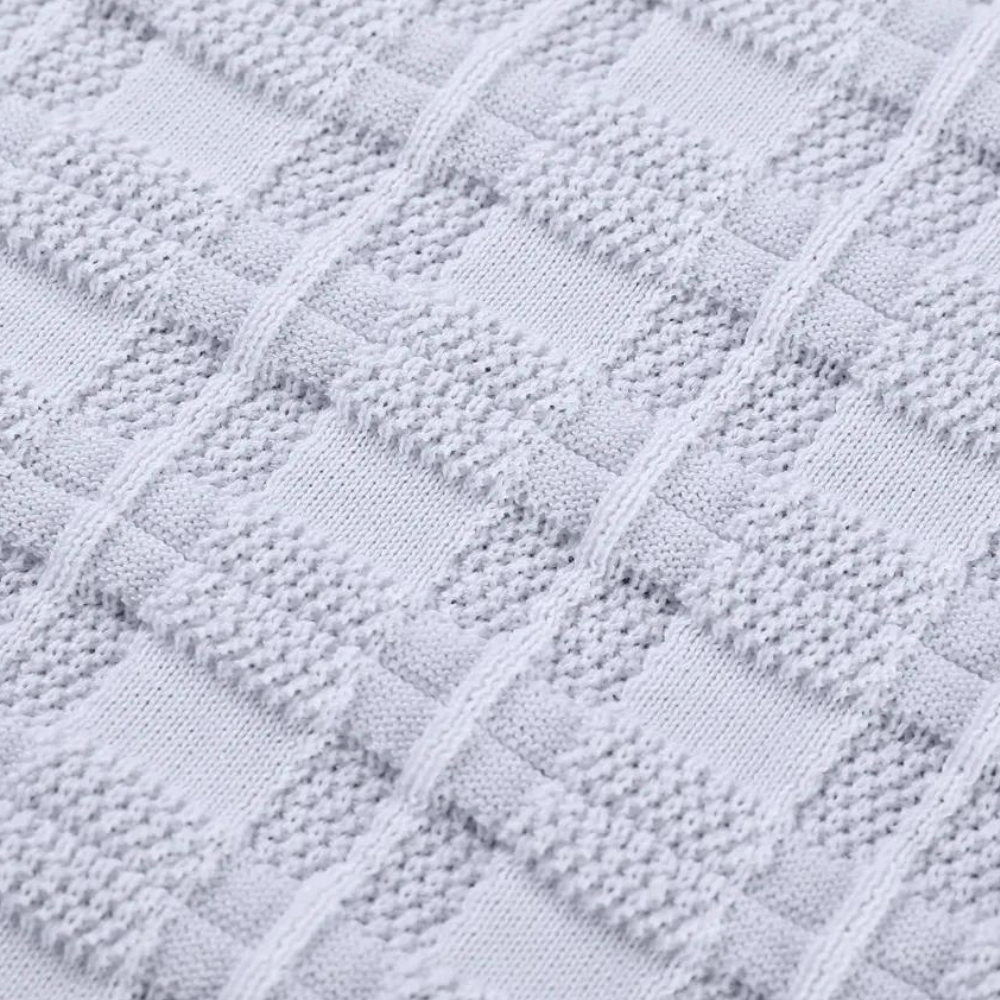 Men's Checkered Knit Sweater - Warm - Stylish