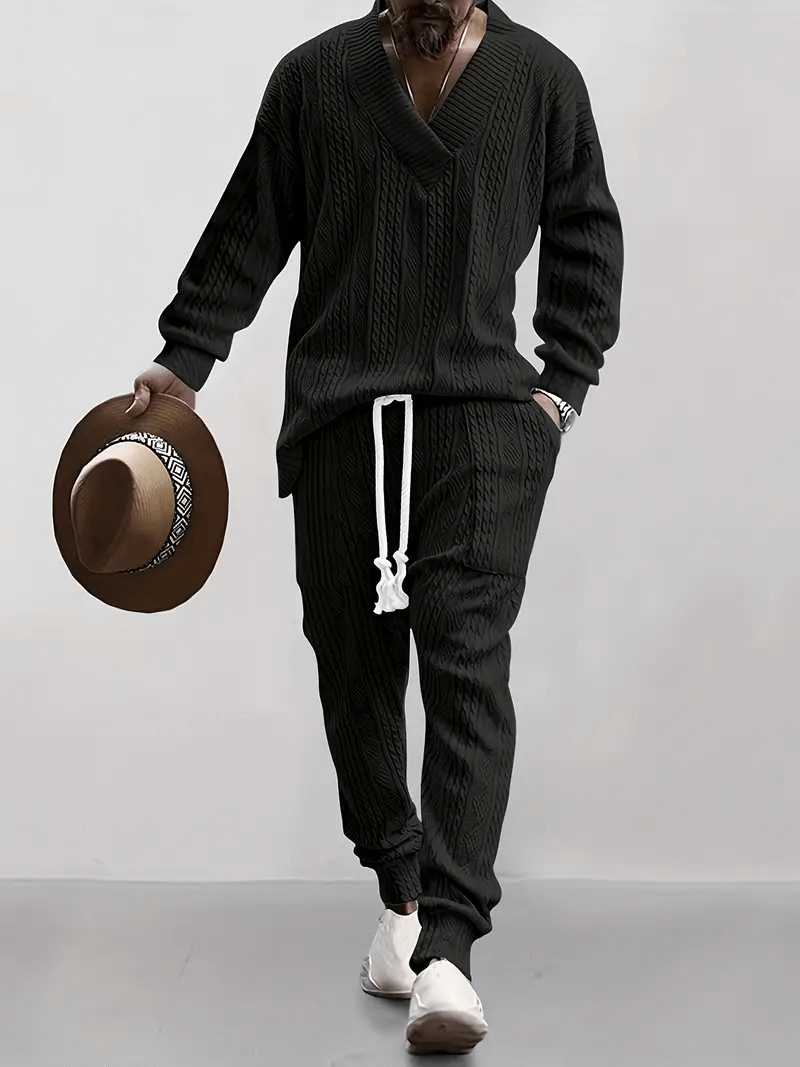 Men's Knitted Loungewear Set