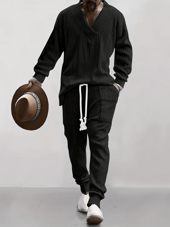 Men's Knitted Loungewear Set