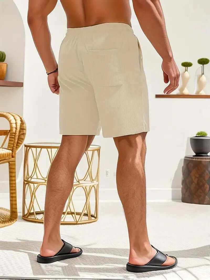 Men's Lightweight Casual Shorts with Drawstring