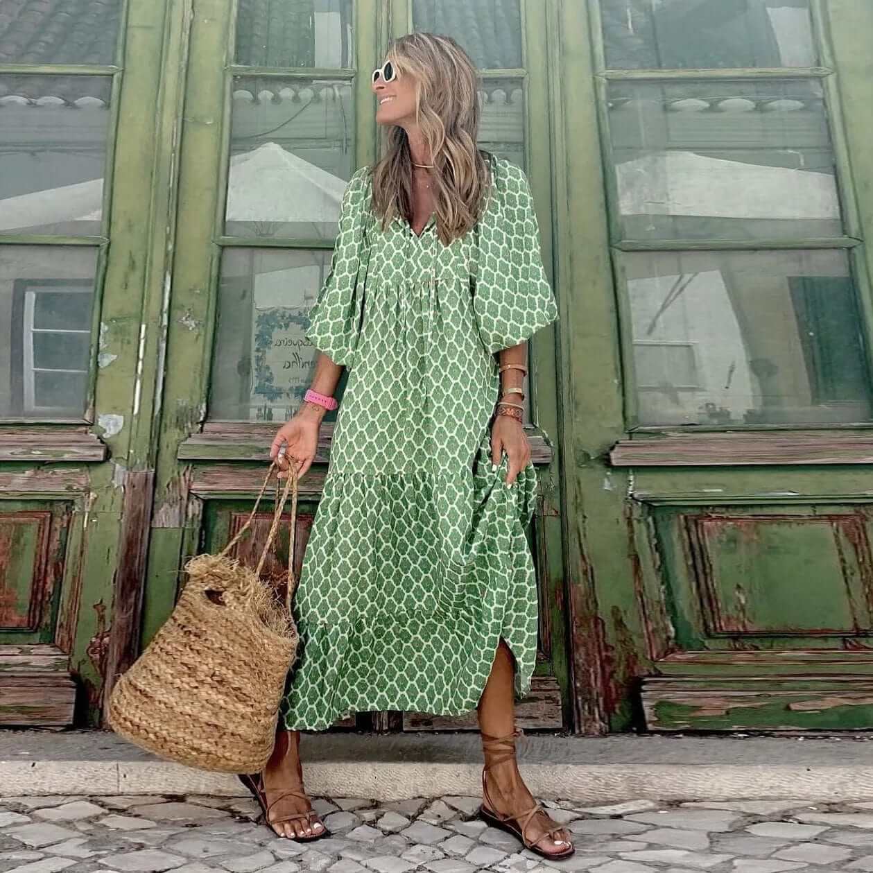 Boho Maxi Dress - Flowing Dress