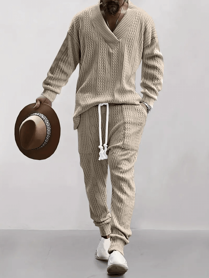 Men's Knitted Loungewear Set