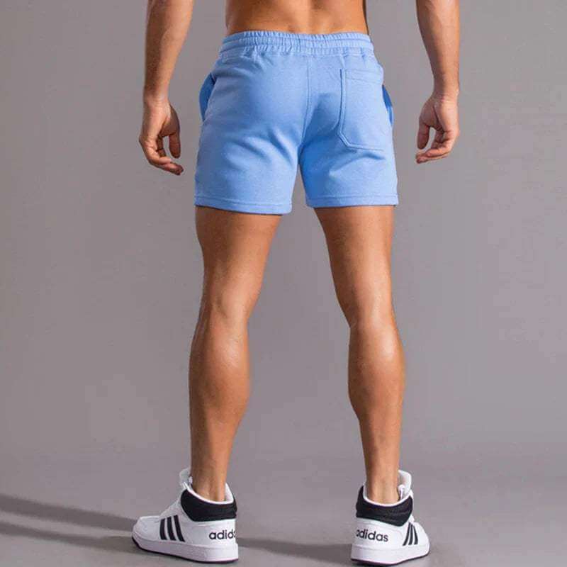 Men's Cotton Casual Shorts with Elastic Waistband