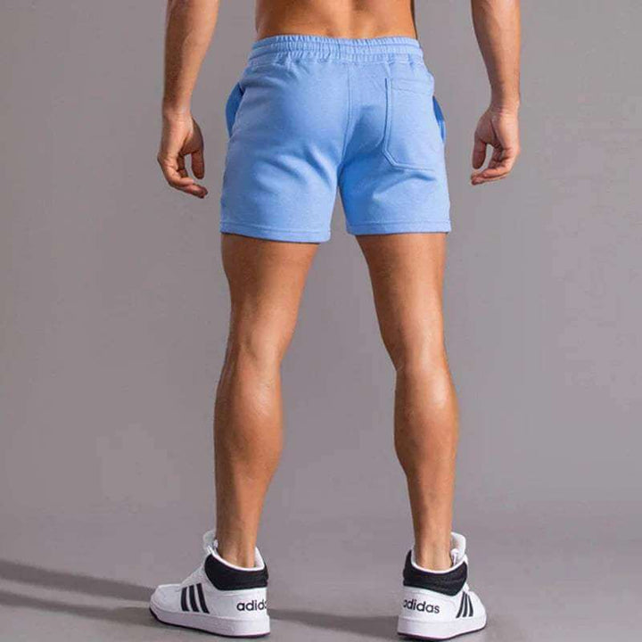 Men's Cotton Casual Shorts with Elastic Waistband