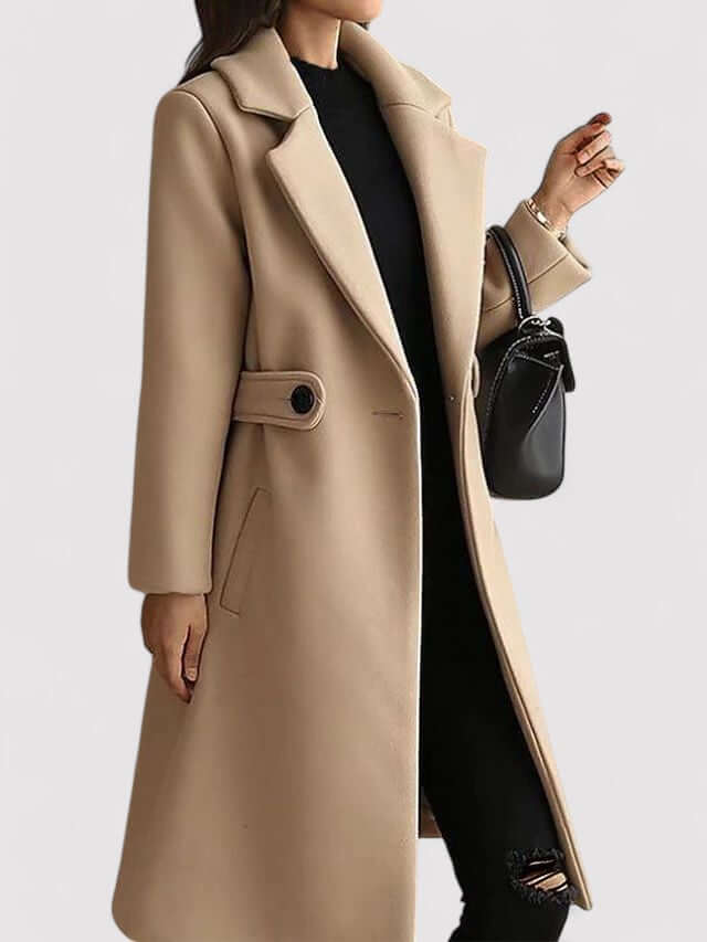 Wool Winter Coat with Belt