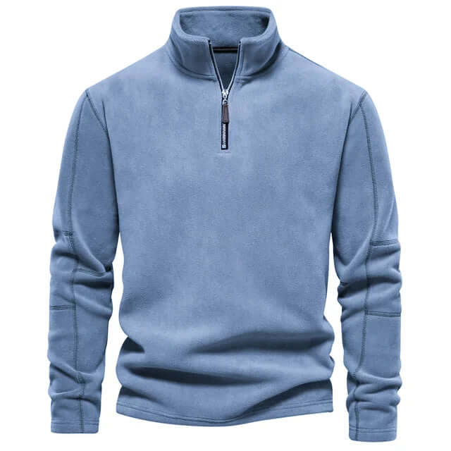 Men's Fleece Jacket with Stand-Up Collar