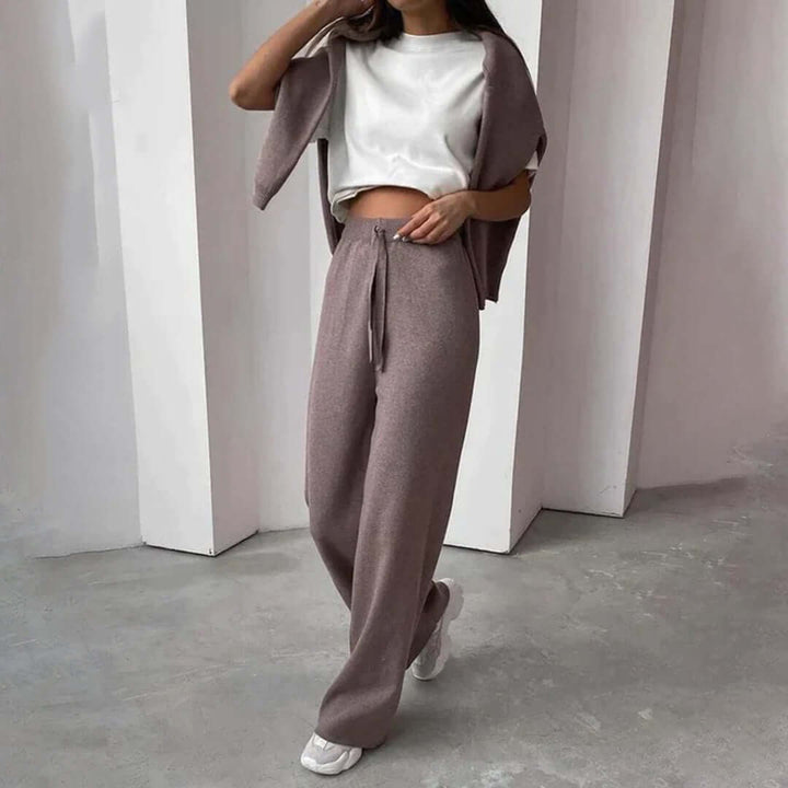 Women's Cashmere Sweater and Pants Set