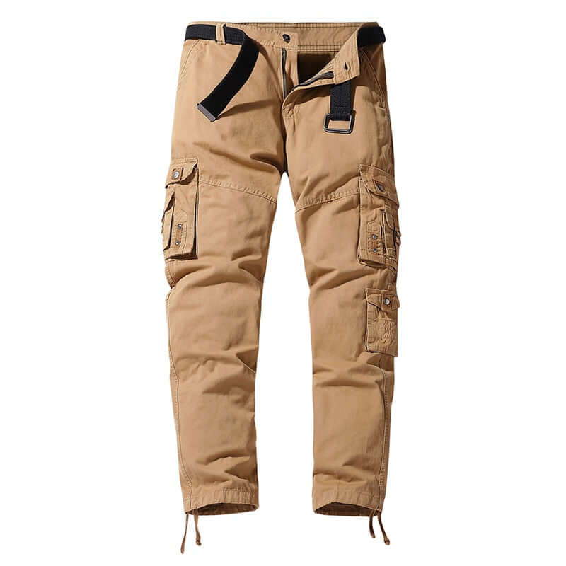 Men's Relaxed Fit Cargo Trousers with Adjustable Cuffs
