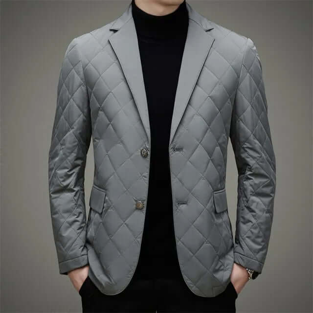 Men's Slim Fit Quilted Blazer