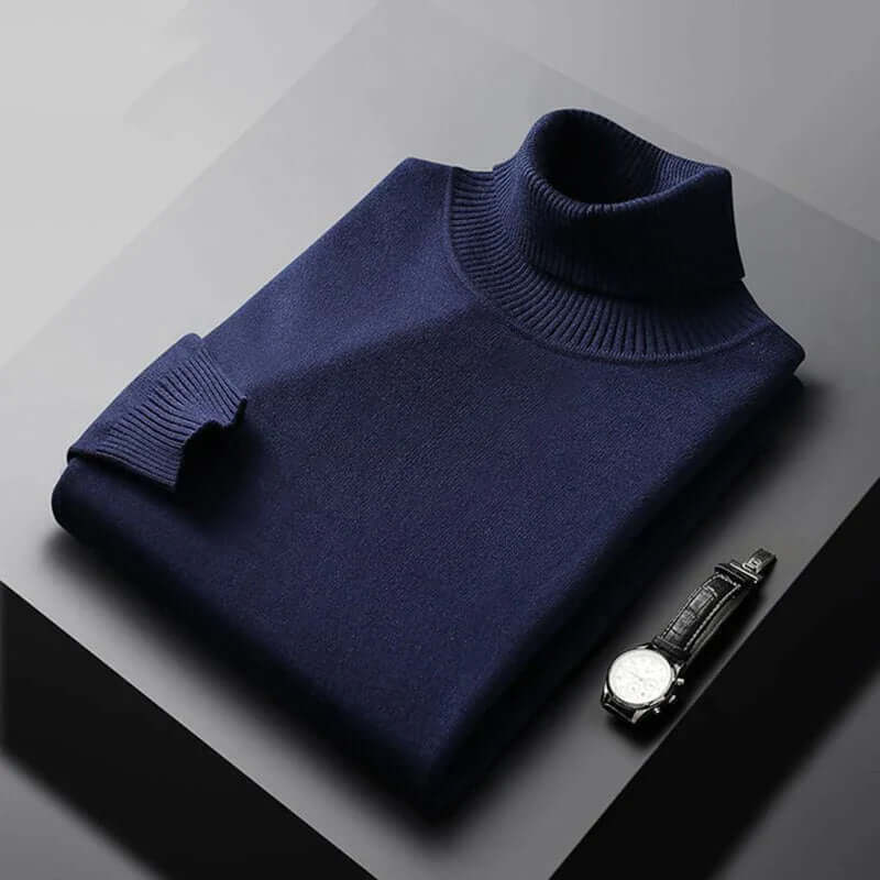 Men's Slim Fit Knitted Turtleneck Sweater