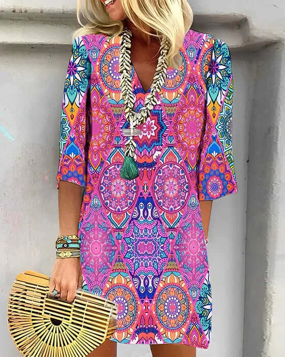 Women's Summer Floral Print Dress