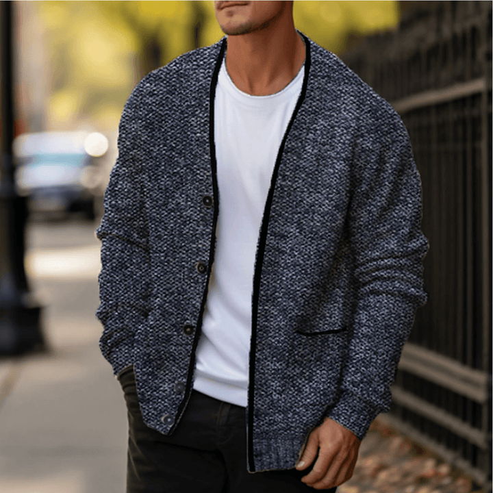 Knitted Cardigan Sweater - Warm Winter Layer